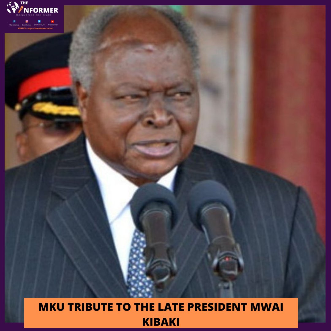 Informer_ke's tweet photo. MKU tribute to the late President Mwai Kibaki 
https://t.co/DXEf0jGUD4
@StateHouseKenya @MountKenyaUni 
#Kibaki https://t.co/F1zDt4d7iS