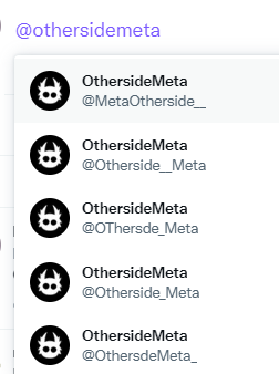 LordTruffington's tweet photo. I mean... just WHY? 🤬🤬🤬🤬🤬🤬
@BoredApeYC  @OthersideMeta 

Seriously PLEASE BE CAREFUL!!
These accounts all have 60k+ followers with their own discord and minting links. Very easy to get in the wrong one and get rekted on Saturday.
Double, no no, TRIPLE check your links! 💯🙏 https://t.co/vvidTbRY7O