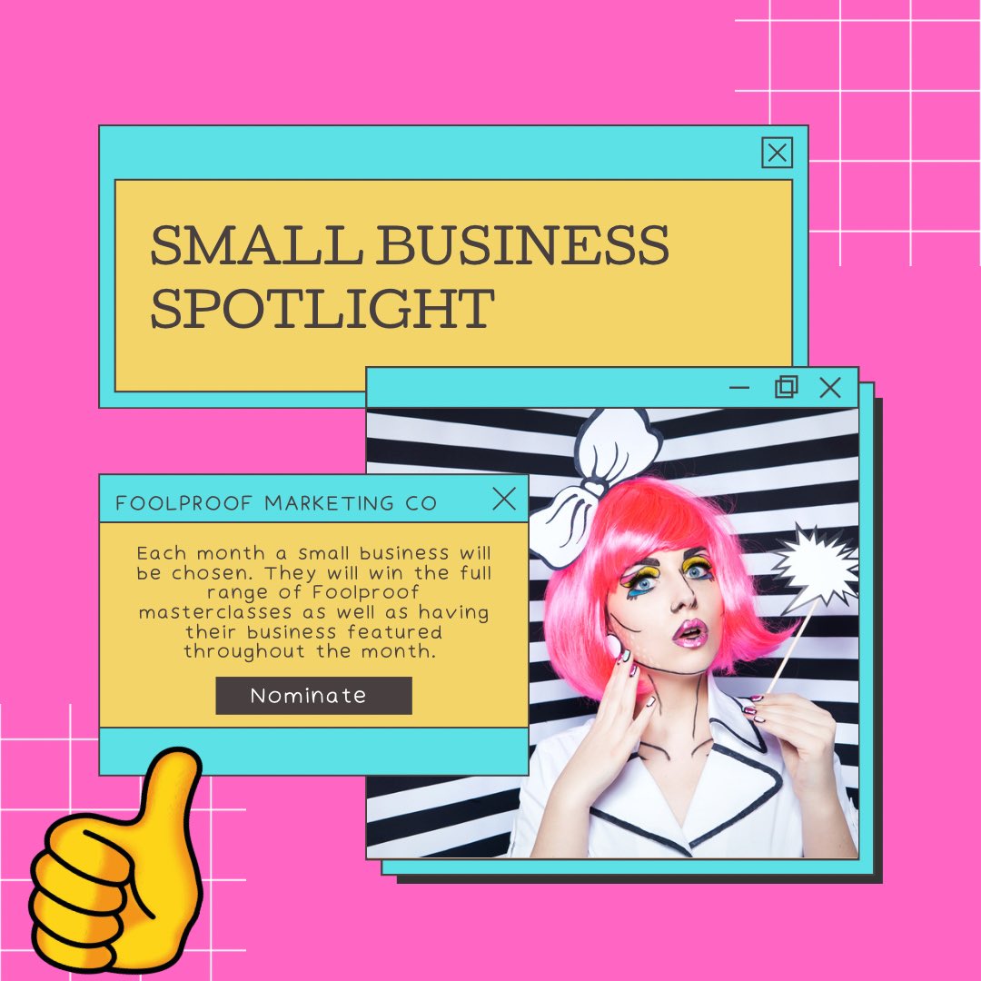 Nominations are now open! Reply to this tweet nominating a business you feel deserves a bit of love.

Tag the business using the @ and tell us why they should be chosen! 

The winner will get our full range of masterclasses, and the business will be featured on our socials