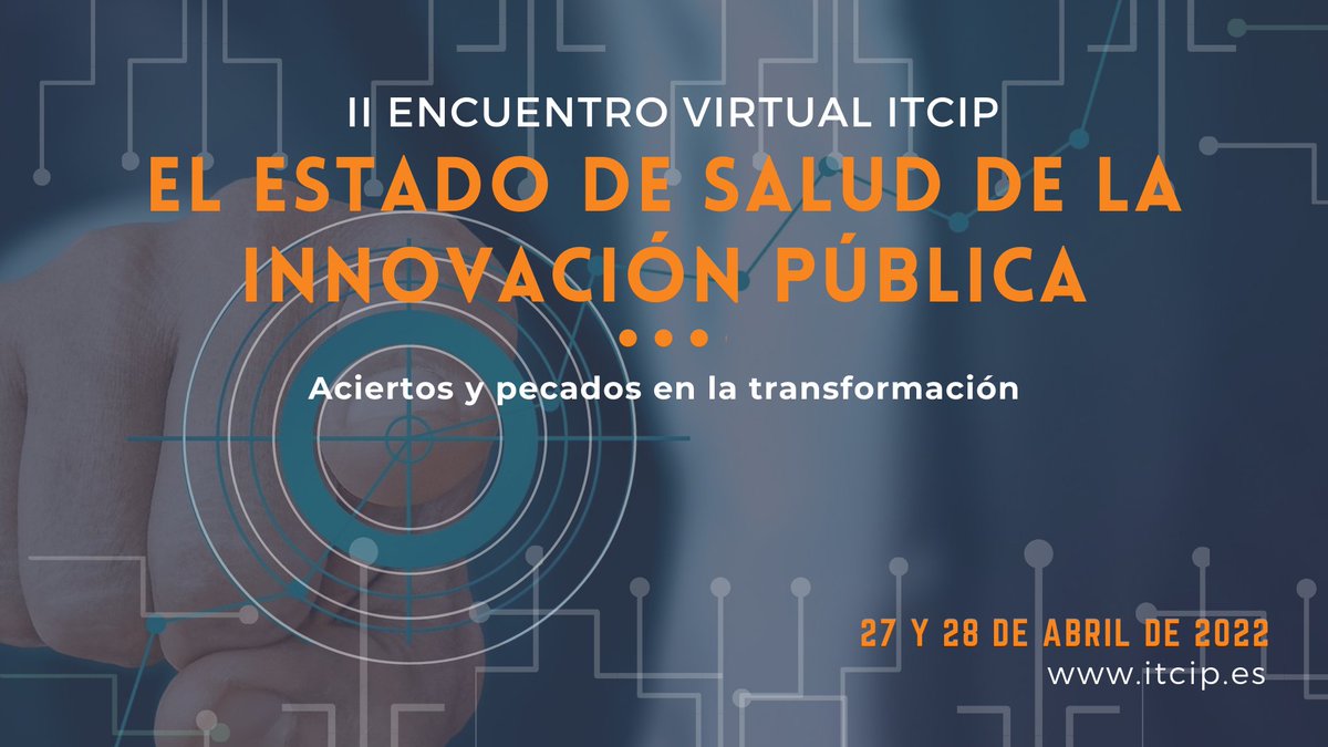 IT_GesPub's tweet photo. ⏳ A punto de comenzar el II Encuentro de #ITCIP sobre el "Estado de Salud de la Innovación Pública".
🗓️ 27 y 28 abril/ 👩💻formato: virtual.
🏦 Organiza @ITCIPublica con el apoyo de @INAP_ES
y @fempcomunica
➕ info ▶️ https://t.co/dWbgyYPRhE https://t.co/wURh4utxm6