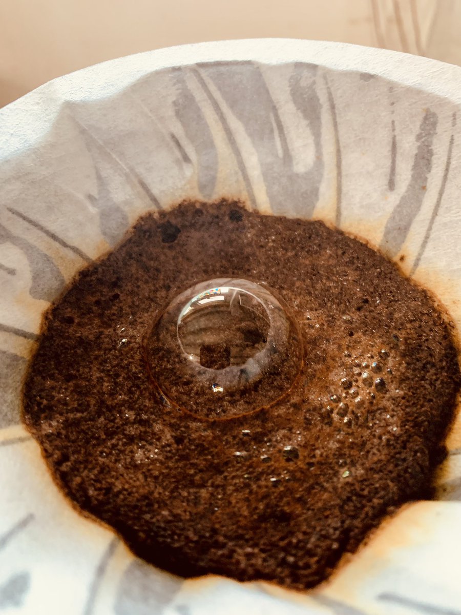 MoneyrowB's tweet photo. Big blooming bubble in my morning brew!!! Fresh coffee is the best! ☕️
#v60coffee #morningbrew #coffeeblooming #locallyroasted #freshcoffee #coffeeislife #roastedbyme #moneyrowbeans #colombiancoffee #blackcoffee #coffeefanatics #holyport #maidenhead #bracknell https://t.co/gRHm6yav9y