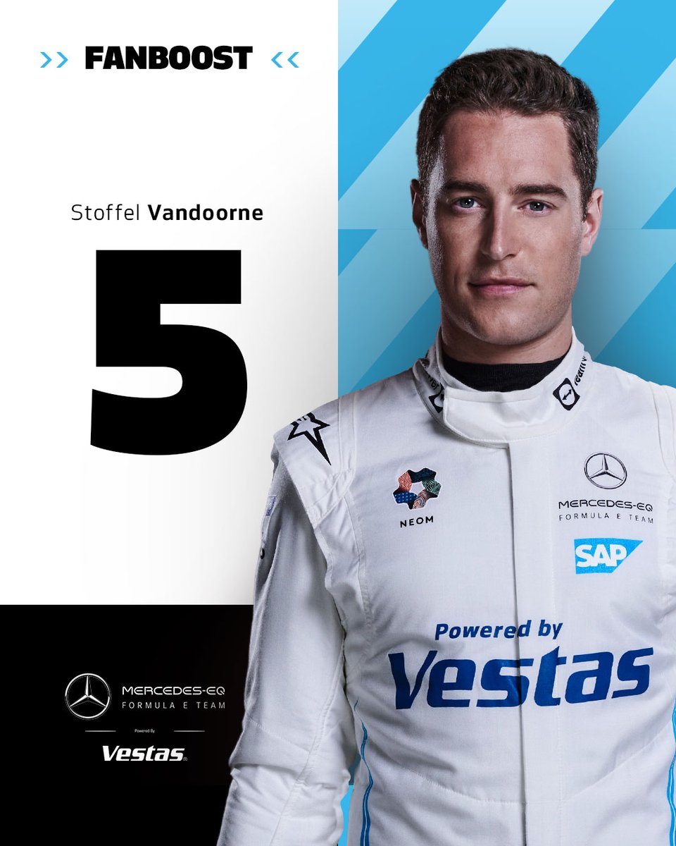 PoweredByVestas's tweet photo. Give @MercedesEQFE your 𝗙𝗔𝗡𝗕𝗢𝗢𝗦𝗧 vote 🏆
Follow the link to add an extra spark to @Nyckdevries’ and @svandoorne’s #MonacoEPrix performance ➡️ https://t.co/ZhlRYj4gyD
#PoweredbyVestas #ABBFormulaE https://t.co/pd54ggSl6Z