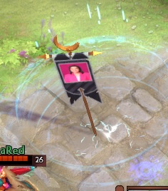 meanherrera's tweet photo. Merong LENI Guild sa Dota mga beh. Kanina tawang tawa ako, kada scenario na lamang kami sa clash, may magtatayo ng LENI flag. Lols 😂 Eto yung moment na mananalo na kami, tinayo talaga yung LENI flag sa babang base ng kalaban. Hahahaha! #DotaPlayersForLeni #Dota2 #IpanaloNa10To https://t.co/dByvuBImen