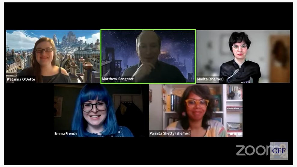 Dr_Dimitra_Fimi's tweet photo. GIFCon 2022 is kicking off with a roundtable on Fantasy Research Across Media Roundtable! We're streaming here: https://t.co/lYgJRCLnTd
@GIFConGLA #GIFCon #GIFCon2022 #FantasyMedia @UofGFantasy https://t.co/DnzaGKBTWN