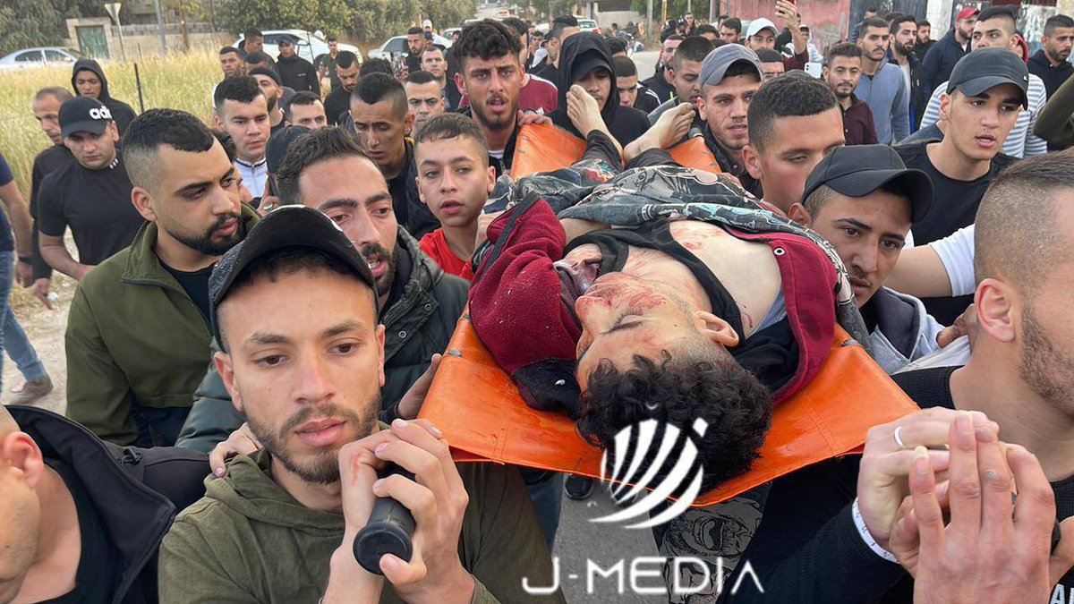Timesofgaza's tweet photo. From the farewell of Ahmad Massad who was shot dead by the Israeli occupation forces in Jenin camp this morning. https://t.co/99buQgL24Q