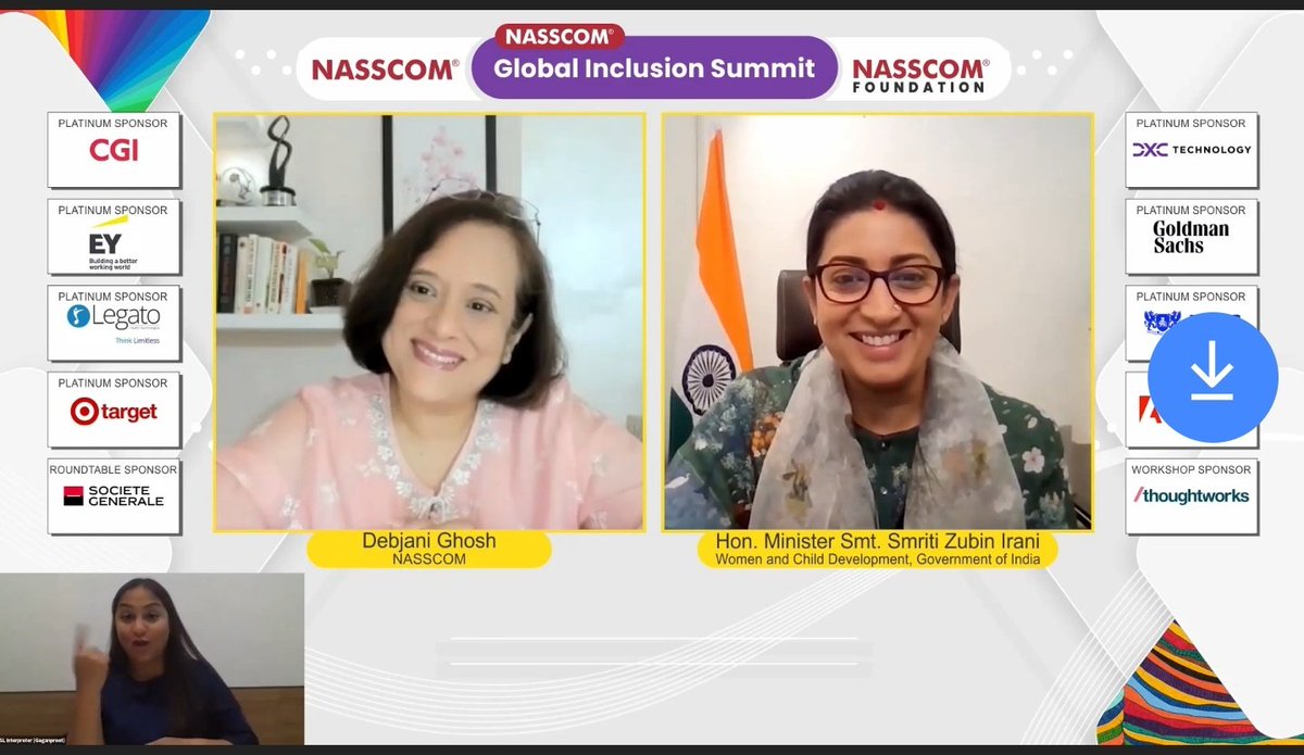 debjani_ghosh_'s tweet photo. Absolutely loved this advice from Hon'ble Minister @smritiirani to all young women who dare to dream... do NOT listen to advice... life is the best teacher... be open to life!!!

She said it!!!

@nasscomDnI Summit https://t.co/PJzqskfCu2