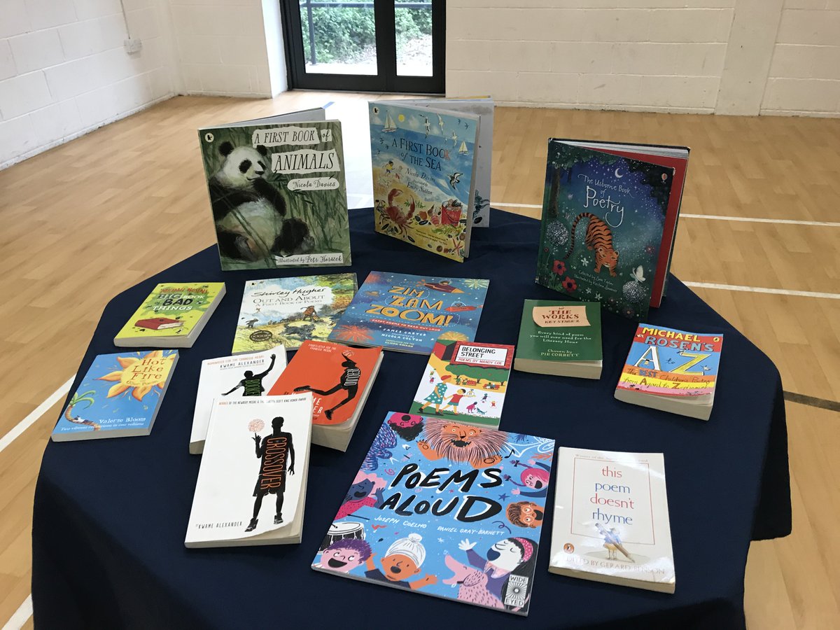 StWEnglishHub's tweet photo. Our fourth TSRC session today. Some great discussions on how our school's development plans are coming along, it's great to see the changes being implemented already! #RfP #developmentplans #informalbooktalk #readingenvironments #bookbanners #poetry @LucyMckerrow @KerryMorell3 https://t.co/2Wv3iL1qW1