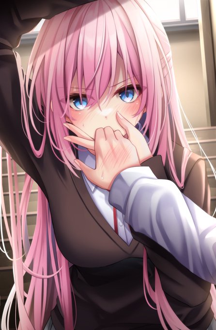 「…コラ」
#イラスト #式守さん 