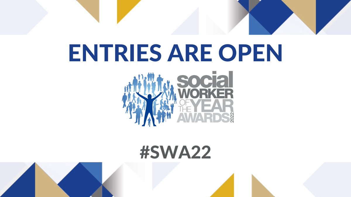 ✨We've opened entries to #SWA22! ✨

We're searching for outstanding social workers in 17 categories across adult and children's services.

Entries close 24 June.

See the full list of categories and how to enter on our website > socialworkawards.com/award-entry/ca…