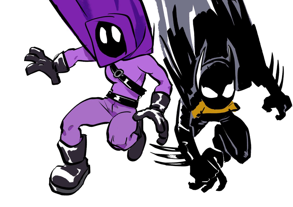 mask cape gloves squatting purple cape purple gloves hood  illustration images