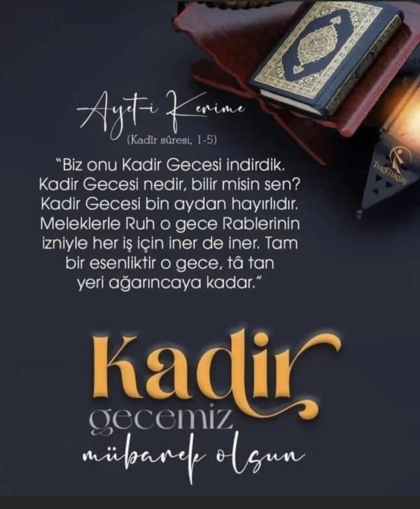 KADİR GECEMİZ MÜBAREK OLSUN

Rabbim bu mübarek gecenin feyzinden, rahmetinden, lütfundan ve manevi ikliminden istifade edebilmeyi cümlemize nasip etsin.
#KadirGecemiz