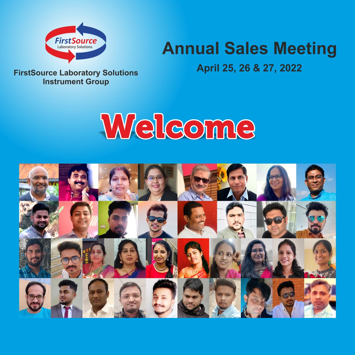 FirstSourceLS's tweet photo. FSLS IG
Annual Sales Meeting @ Hyderabad
25-27 April, 2022 https://t.co/tO4tTTST80