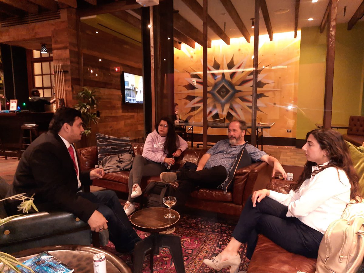 IYC stakeholders meetup in New York City Founder <a href="/smalimustafa/">Ali Mustafa</a>, Content lead @amandanesh , co-organizer Douglus Regan @unhabitatyouth @unhabitat and Founding member/Partner <a href="/glocha_mp/">Miroslav Polzer</a> present.