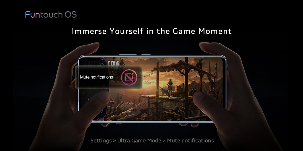 OriginOS_Global's tweet photo. Jump. Run.
Climb over the mountain.
Cross the wilderness.
#MuteNotifications allows you to absorb yourself in the game world.
📍Simply #RT & reply to win!
🎁 Theme Redeem Code: 3 random winners!
#vivo #FuntouchOS #DelightEntertainmentMoment #UltraGameMode https://t.co/myLrO6DGSv
