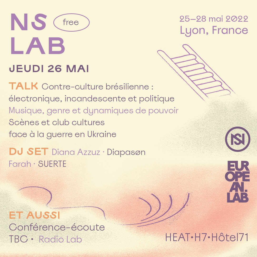 Nuits sonores & @european_lab présentent NS Lab : découvrez la programmation 🚀 1 programme gratuit, 4 journées de talks, d'interviews, de workshops et de dj sets entre HEAT, @H7lyon et @hotel71lyon de 10h30 à 00h00 : toutes les infos sont sur nuits.so/NS-Lab ❤️