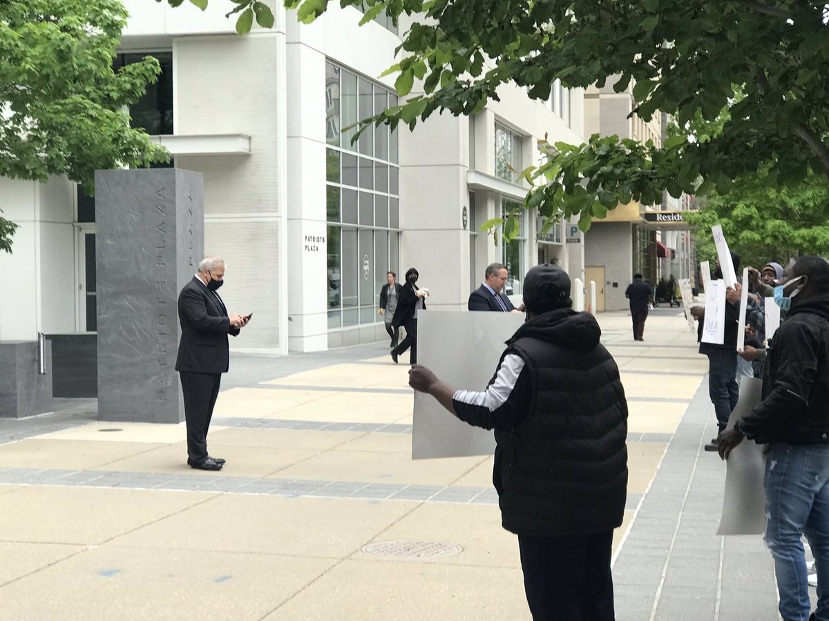 KeeperClimate's tweet photo. Good morning to everyone but @canadianpacific! We’re out in front of the #surfacetransportationboard again demanding justice for the victims of @canadianpacific! https://t.co/TaBABZoNKU