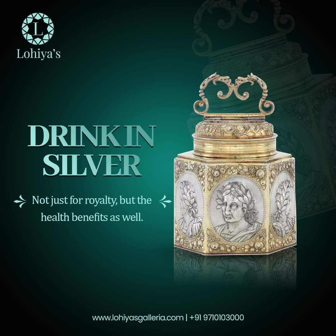 LohiyasG's tweet photo. The benefits of drinking in silver are enormous. It's not our claim, the benefits are scientifically proven by independent organizations.
Check out the silver crockery collection from Lohiya's.
#jaipuroyalfamily #SilverArticles #crockery #silverjug #drinkinsilver #silverutensils https://t.co/tmgsfGPGOq