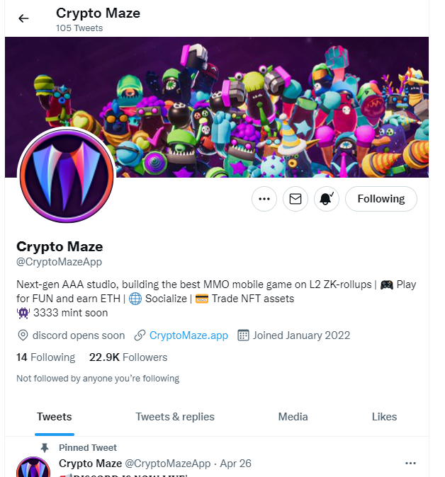 ted018's tweet photo. @CryptoMazeApp Bullish on this project! Excited to play!! https://t.co/X62XUsPF4R
