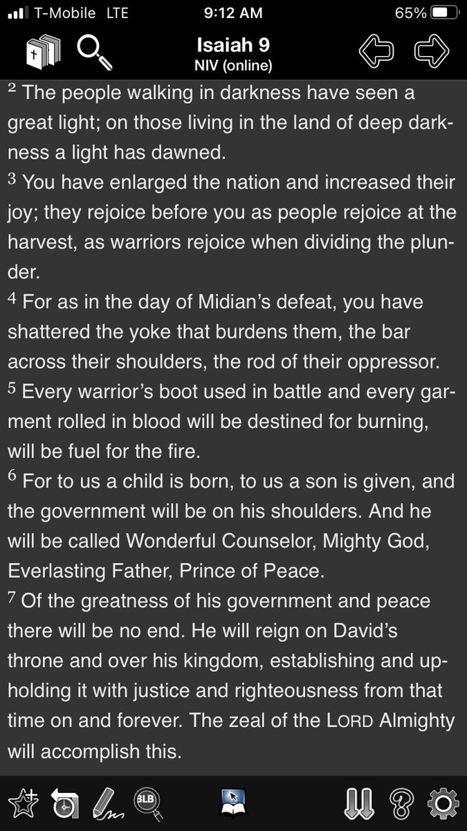 ArmchairTheo's tweet photo. If you can stand the whiplash between judgment and hope in Isaiah, the promises of God’s future for his people is beautiful.
No wonder the NT writers saw Christ in them. #Isa9 https://t.co/kUBUnaAP6N