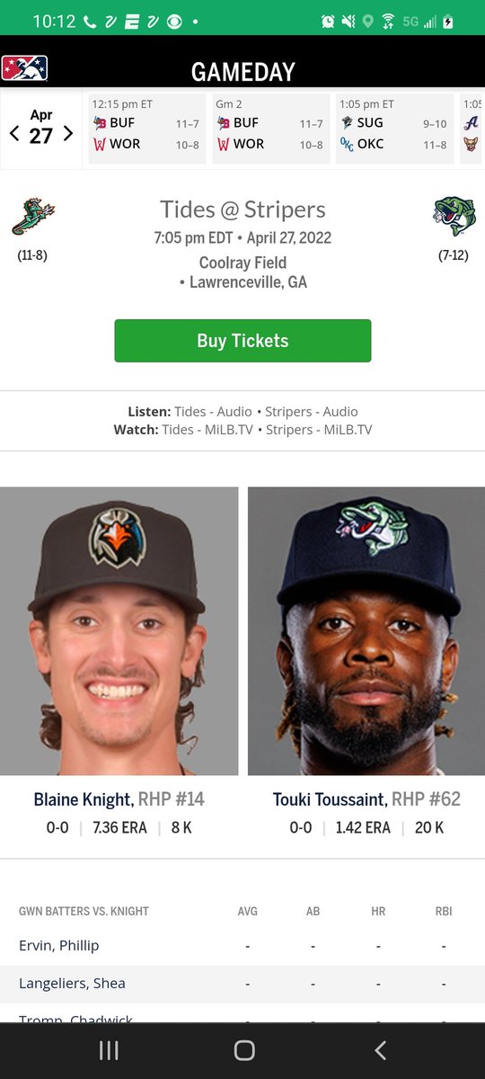 marylanddave's tweet image. I do not want to alarm anyone. Kyle Bradish is no longer listed as the starting pitcher tonight at Norfolk.