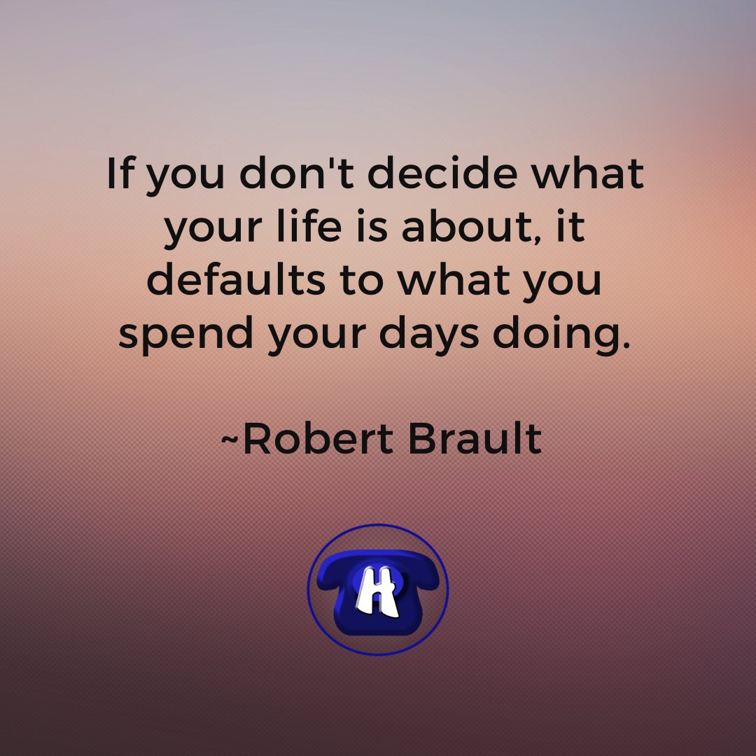 hopelinksdirect's tweet photo. If you don't decide what your life is about, it defaults to what you spend your days doing. ~Robert Brault

#lifequoteslife #lifequotes4you #lifequotesoninstagram #lifequotes4u #lifequotesdaily #lifequotestoliveby #lifequotestagram #lifequotes❤ #lifequotesuccess https://t.co/NiHROeDM3P
