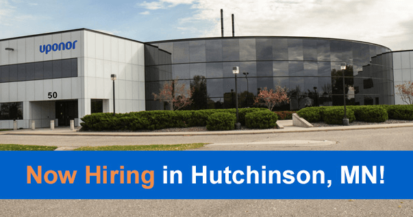 UPONOR has just completed renovations on their existing building to create 25,000 square feet of additional manufacturing space in Hutchinson!   More progress in "Minnesota's Manufacturing City!"