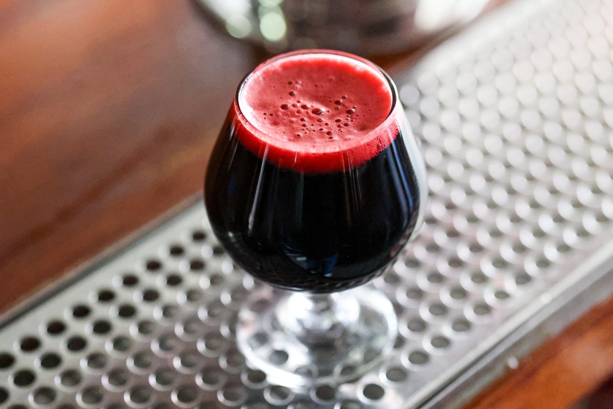 Seriously, this beer looks absolutely stunning. This is the best we can do to express that aside from just yanking people into the Pub from outside and making them look. Give Beets a Chance -- pouring at both locations today to benefit <a href="/WCKitchen/">World Central Kitchen</a> and their work in Ukraine.