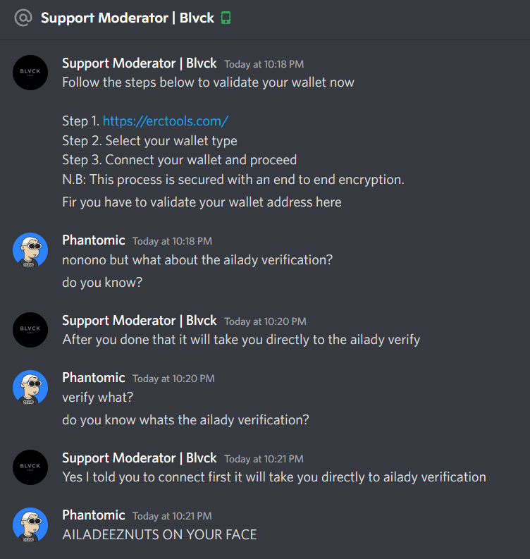 phantomic6043's tweet photo. scammer get scammed https://t.co/oKZgqEjJJm