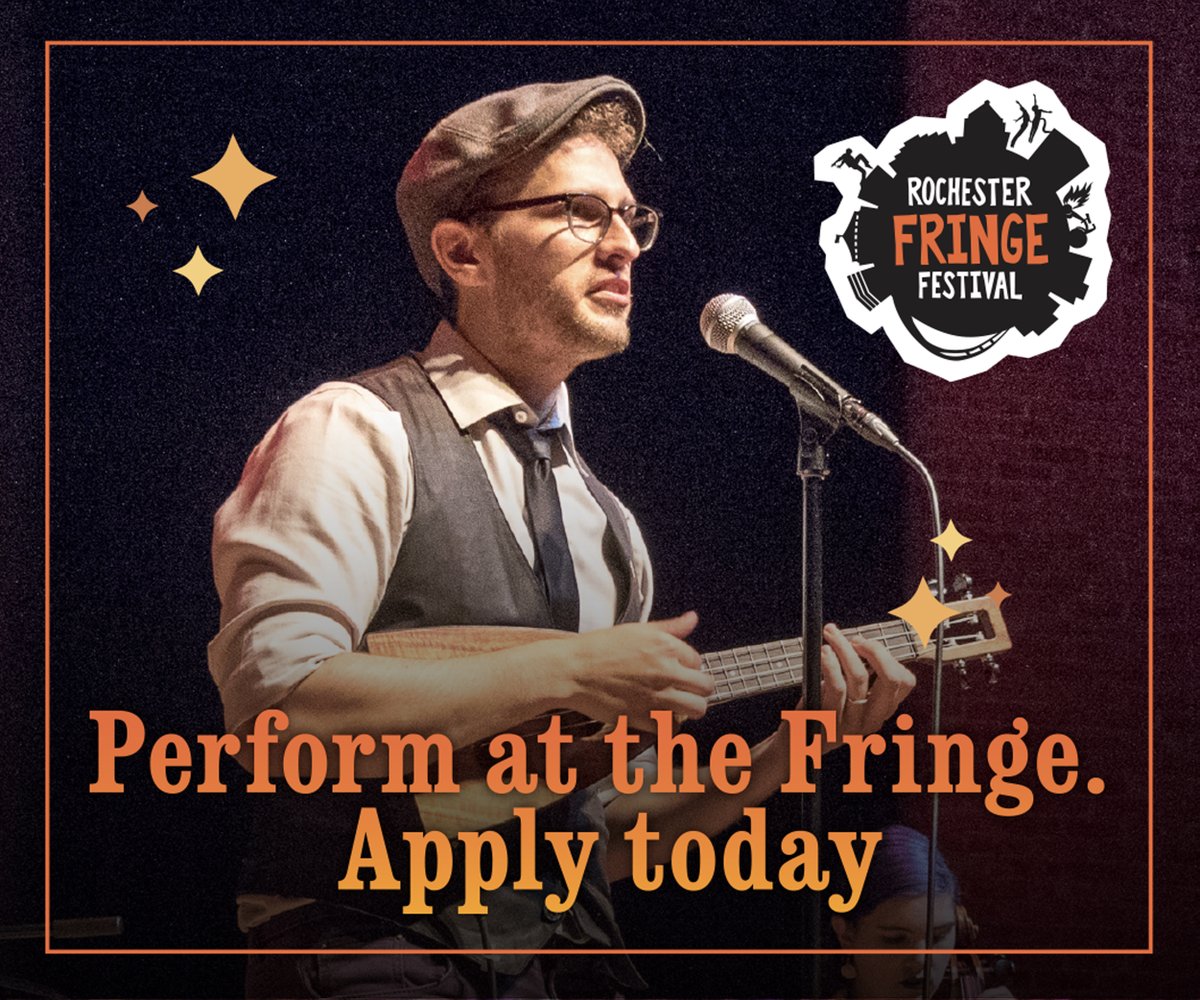 Just 1⃣ week left to submit your show💥 Performers, artists, arts organizers, producers, YOU🫵 Show us what you've got! Don't miss your chance to be a part of #rocfringe22✨ Apply now via backstage.rochesterfringe.com