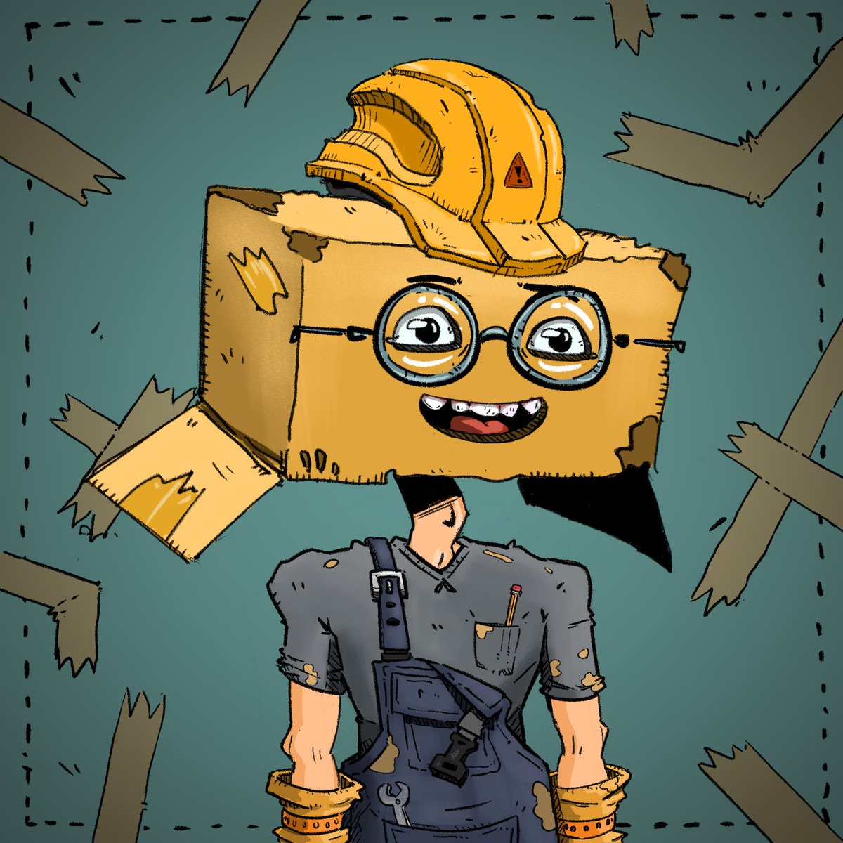 Let us introduce you "The Worker"👷 

Delivering 5 Cardboard Citizens Whitelist spots
📋 To enter:
1) RT, like and tag 2 friends
2) Follow <a href="/CardboardCtzNFT/">Cardboards Citizens Community</a>

📦🚚 #Solana #SolanaNFTs