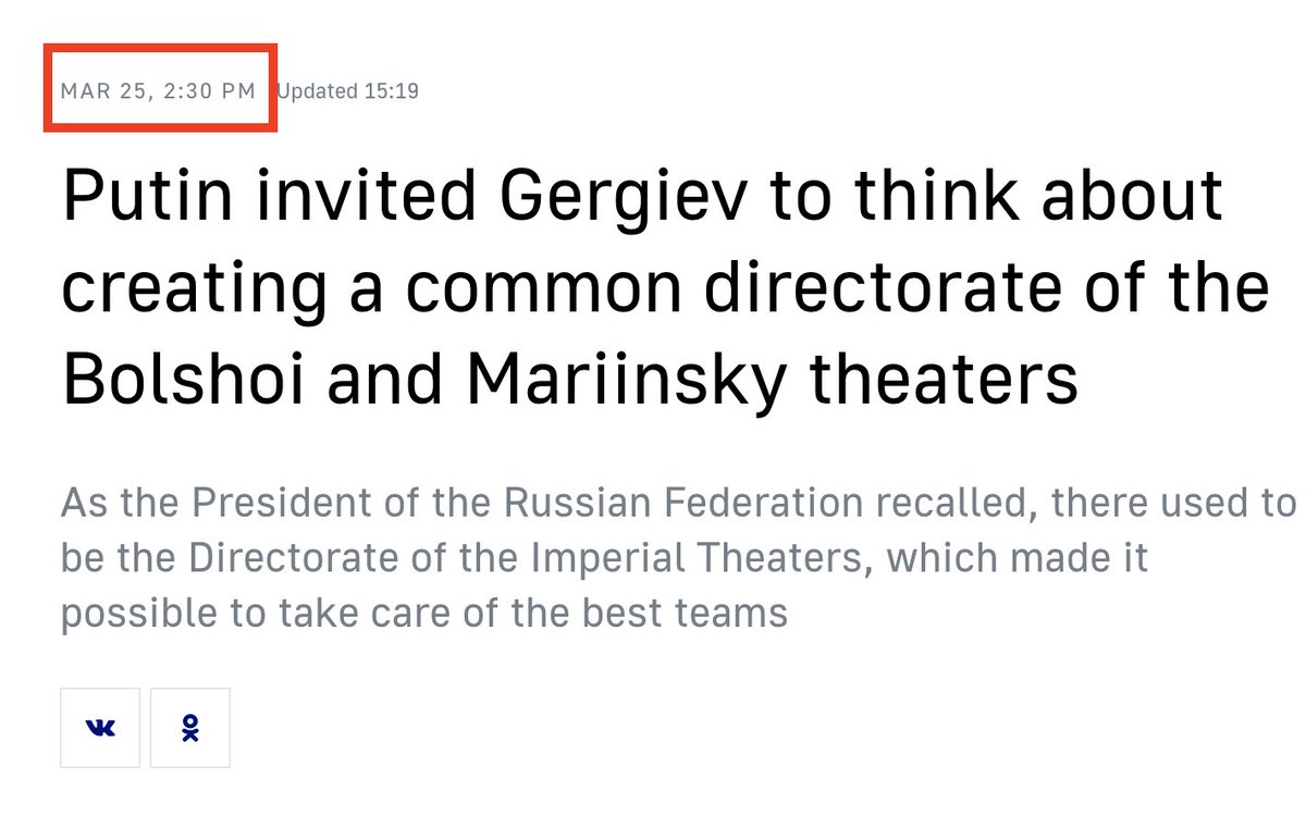 The fact that Gergiev hasn’t been sanctioned yet is utterly ridiculous. Some Russian businessmen, far less loved up with Putin, got sanctioned for the mere fact of meeting with Putin after the invasion. Gergiev not only met with Putin but also got a new ‘imperial’ job from him.