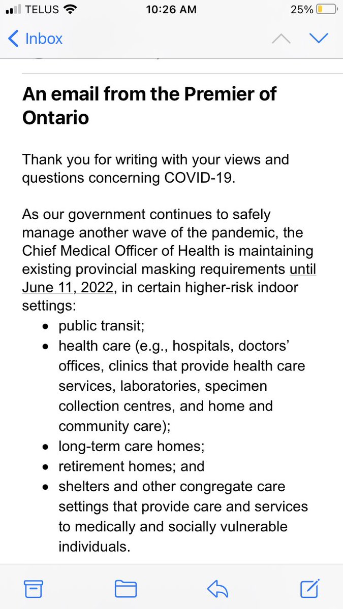 Ms_AnnieM's tweet photo. A summary of my email inbox, likely the same as other parents of vulnerable toddlers. Why aren’t daycares on this list of higher risk settings? The rest of the email details medical interventions to treat COVID - why not include measures to prevent infection in the first place? https://t.co/iyjXOJBV7J