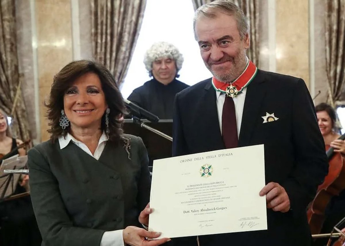 Here is an incomplete list of Gergiev's international titles and medals.‘Officer of the Legion of Honour’ (FR). ‘Knight of the Order of the Dutch Lion’. Legion of Honour? Really? The time has come to stop praising Putin's accomplices. Talent, however great, can’t be an excuse.