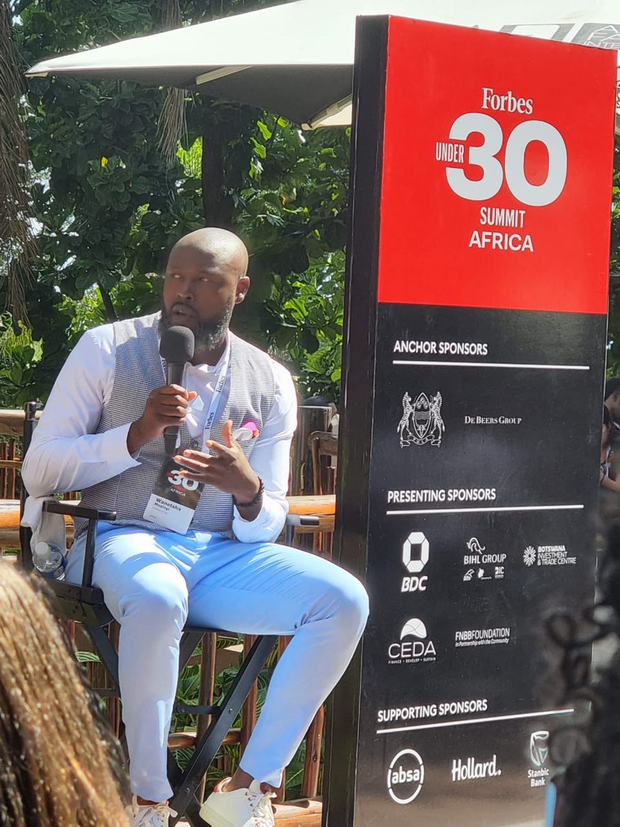 Wanetsha's tweet photo. Sustainability and impact in the diamond industry #ForbesUnder30AfricaSummit #BuildingForever https://t.co/hqNxVSTnE4