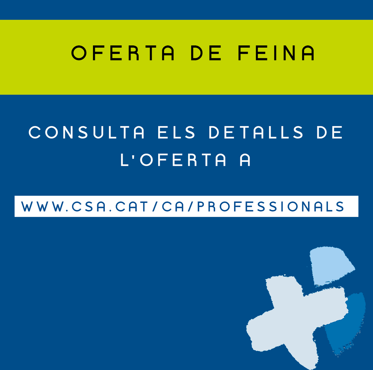 Hospitaligd's tweet photo. 📢OFERTA DE FEINA | Coordinador/a de la Unitat d'Atenció al Ciutadà.  S'ofereix: Contracte laboral amb dedicació completa i jornada partida, incorporació immediata, carrera professional segons conveni de la Sanitat Concertada i formació.

👉 https://t.co/7C0PlbxFWG https://t.co/Q4e4NwuYLS