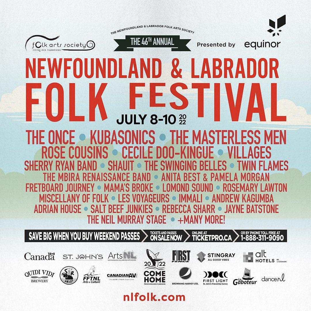 Very excited to finally be able to share that I will be a main stage act at the NL Folk Festival happening IN PERSON for the first time in over 2 years! <a href="/nlfolk/">NL Folk Festival</a> <a href="/_MusicNL_/">MusicNL</a>