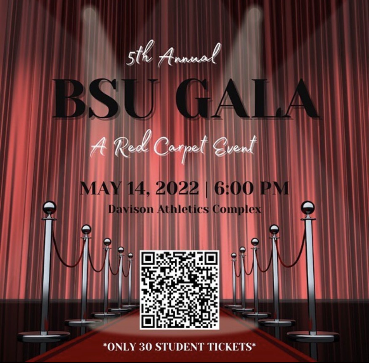 It’s almost that time of the year! Our 5th Annual BSU Gala will be on May 14th at 6 PM. Tech students are able to RSVP for FREE using the QR code or the link in our bio! There are only 30 seats available. Preference given to paid members. Dress to impress!#whatthepeoplewant🖤