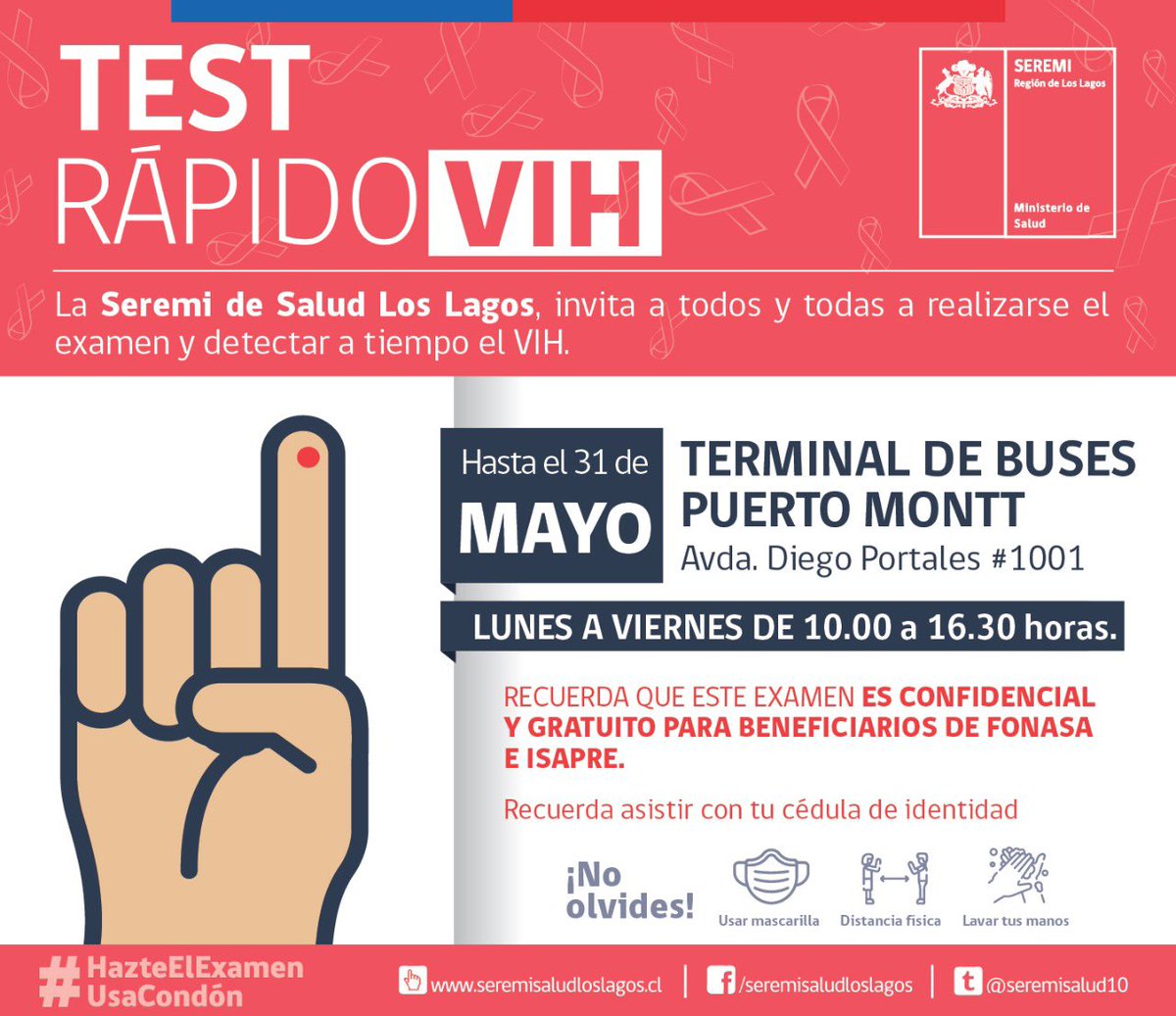 Aprovecha, sin miedo hazte el test, y sal de la duda.