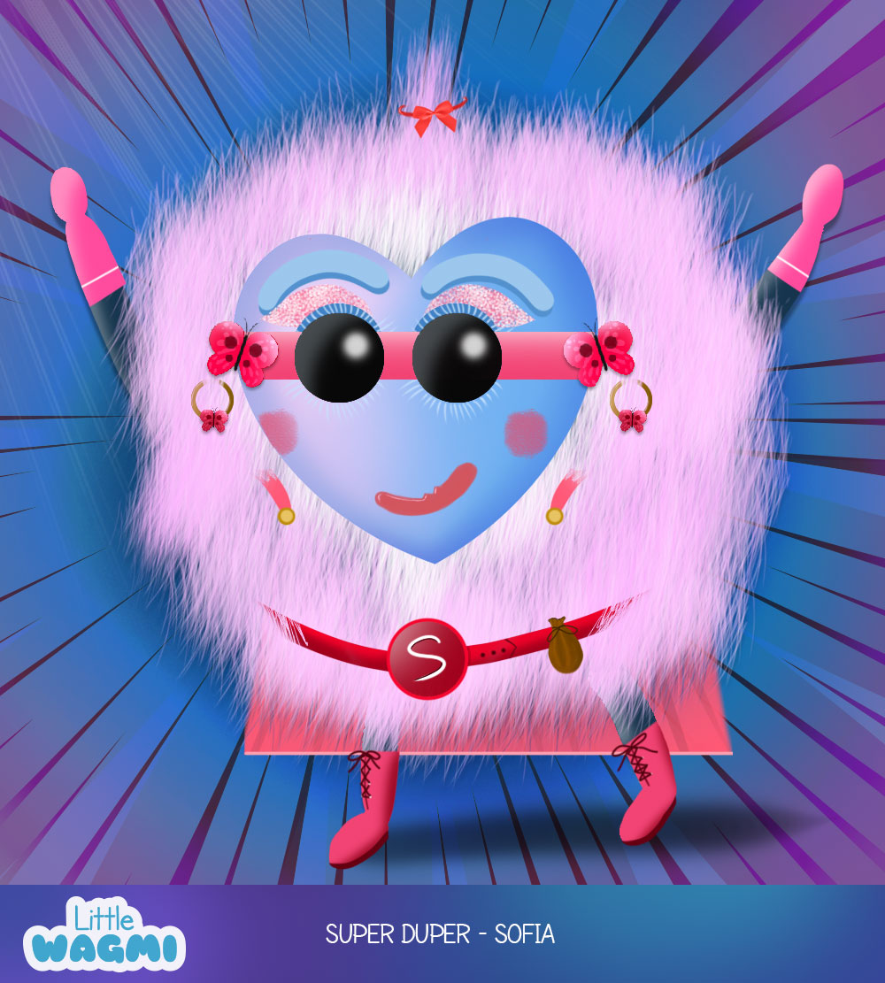 LittleWagmi's tweet photo. Meet Sofia, a fluffy - action packed, super duper Little WAGMI who loves nature, especially butterflies. She's awesome! #kda #nfts #ChildrensBooks https://t.co/SH4gJGCnD7