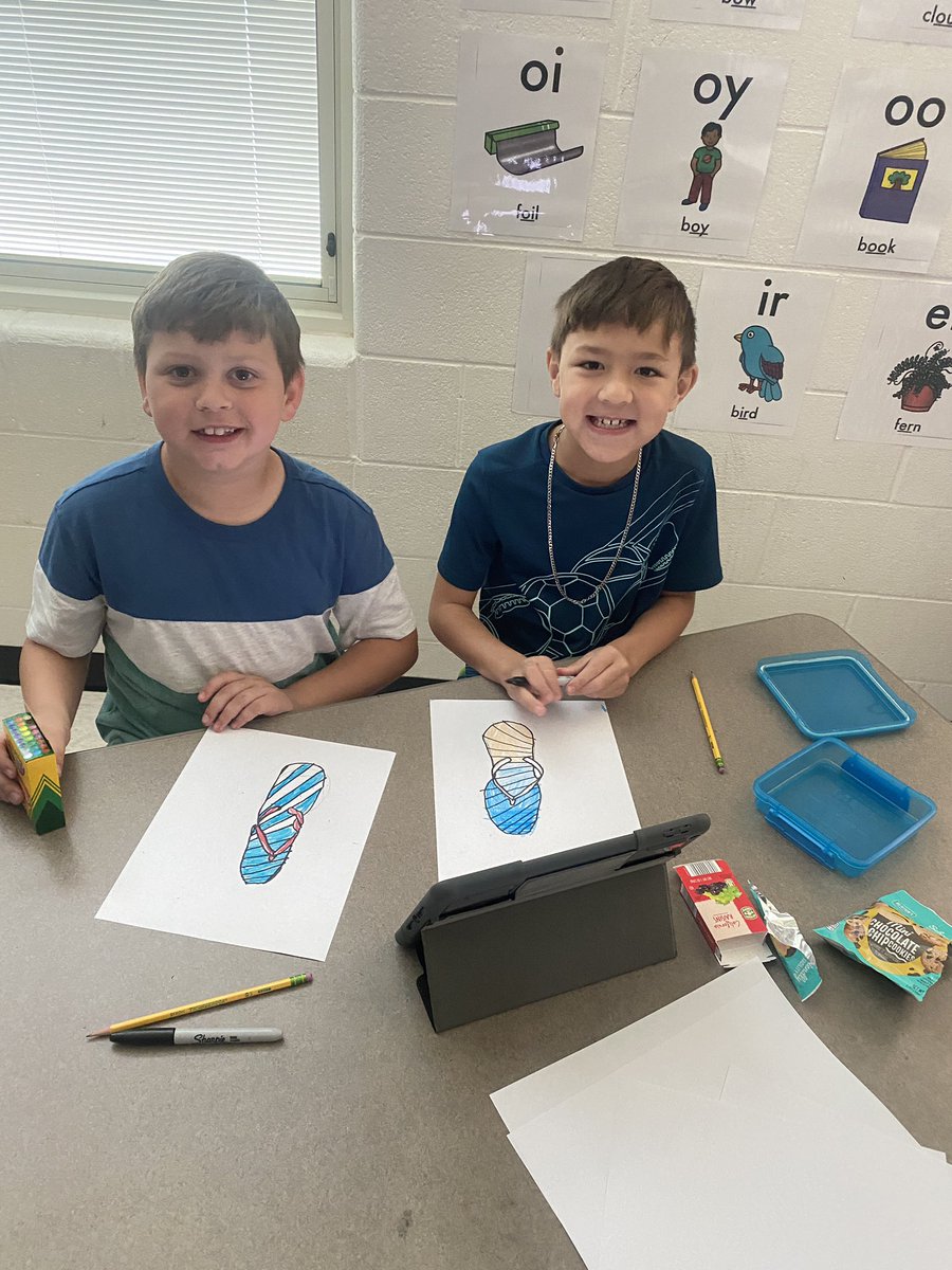 MsCarpenterRCE's tweet photo. Starting our ABC countdown! We loved being creative with our directed drawings! #oneRCE https://t.co/WZqs416ykZ