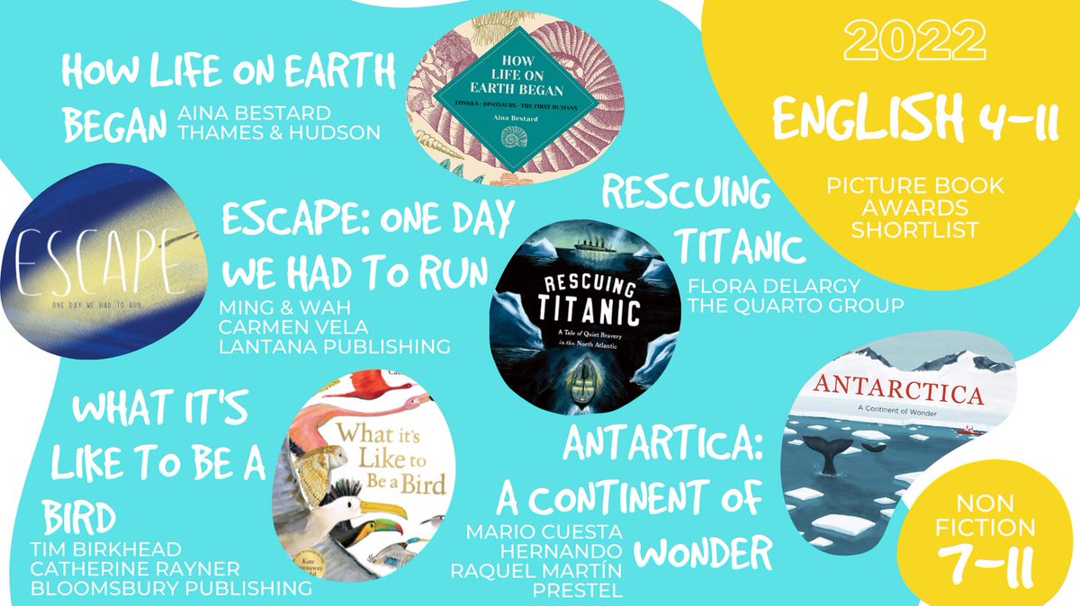 May we present the official shortlist of our 2022 Picture Book Awards!

Which are you going to read first?

Book your ticket to our awards ceremony at bit.ly/EAAGM2022 to find out our winners on 25 May 2022