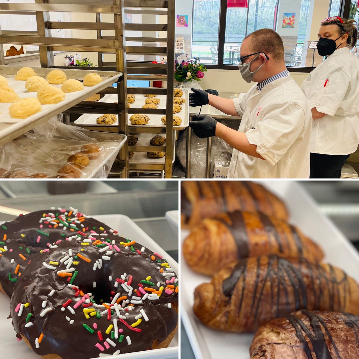 MisBakery's tweet photo. Misericordia Hearts &amp; Flour Bakery and Cafe is open!!! M-F 6am-2pm, Sat-Sun 7am-2pm! 6130 N. Ravenswood! The residents and staff are ready to serve! Dine in or Drive-Thru!! Proudly serving Colectivo Coffee! ☕️ 🍩 https://t.co/ToAa38OHtg