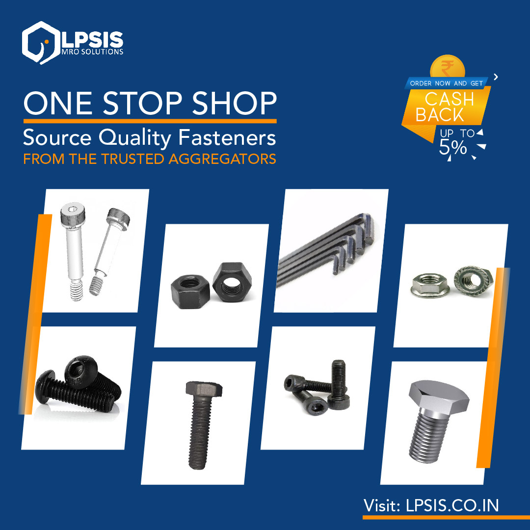 One Stop Shop

Source Quality Fasteners

From The Trusted Aggregators
Order now and get cash back up to 5%

Order Now @ lpsis.co.in

#LPSIMroSolutions #CashbackOffer #BuyFastenersOnline #MROProducts #QualityFasteners #IndustrialSupplies #SafetyMaterial #LPSIS