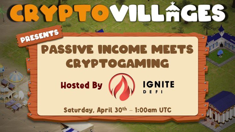 CryptoJeans | Promoter (@cryptojeans) on Twitter photo Mark your calendars! 🗓
🔥We're ecstatic to announce that <a href="/Ignite_Defi/">Ignite DeFi</a> will be hosting an AMA for <a href="/cryptovillages7/">CryptoVillages</a> 🔥
Date: Saturday, April 30,2022
Time: 1:00 AM UTC
See you all there! ☺️
#Cryptovillages #Crypto #cryptocurrency #IgniteDefi Mark your calendars! 🗓
🔥We're ecstatic to announce that <a href="/Ignite_Defi/">Ignite DeFi</a> will be hosting an AMA for <a href="/cryptovillages7/">CryptoVillages</a> 🔥
Date: Saturday, April 30,2022
Time: 1:00 AM UTC
See you all there! ☺️
#Cryptovillages #Crypto #cryptocurrency #IgniteDefi