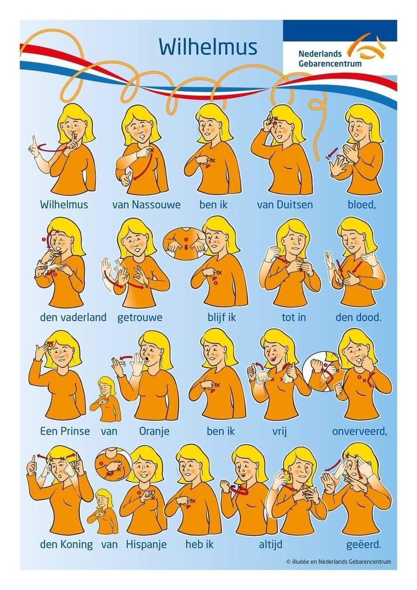 klinktprima's tweet photo. Leer mooie Wilhelmus in gebaren! Geniet van Koningsdag!! https://t.co/uMenuFAK3p