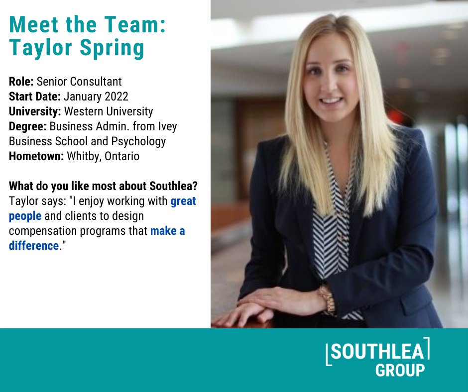 Our team is growing. Welcome Taylor! #southlea #welcome #team