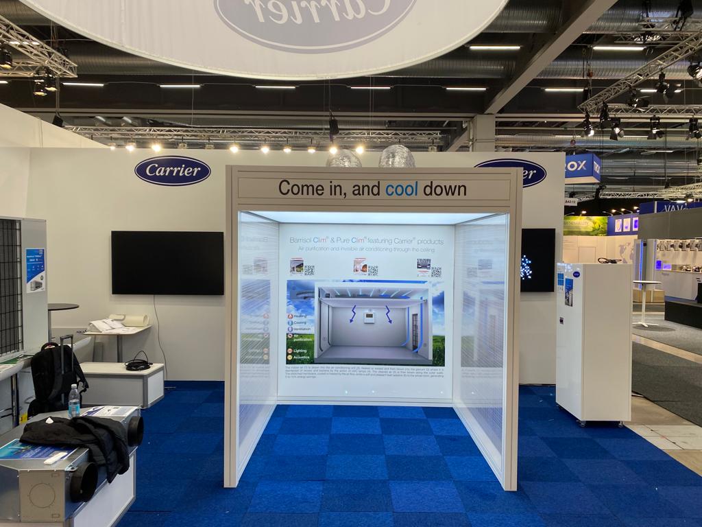 BARRISOL_En's tweet photo. Meet Barrisol Clim® featuring Carrier® products in Stockholm, at Nordbygg until 29 April 2022 (stand A43:19)

Barrisol is present on the Carrier® stand as part of the partnership between Barrisol® and Carrier® which you can find on:
https://t.co/N9X6ktzZDk
https://t.co/XVMrWcI6ie https://t.co/O8DP2DY45B