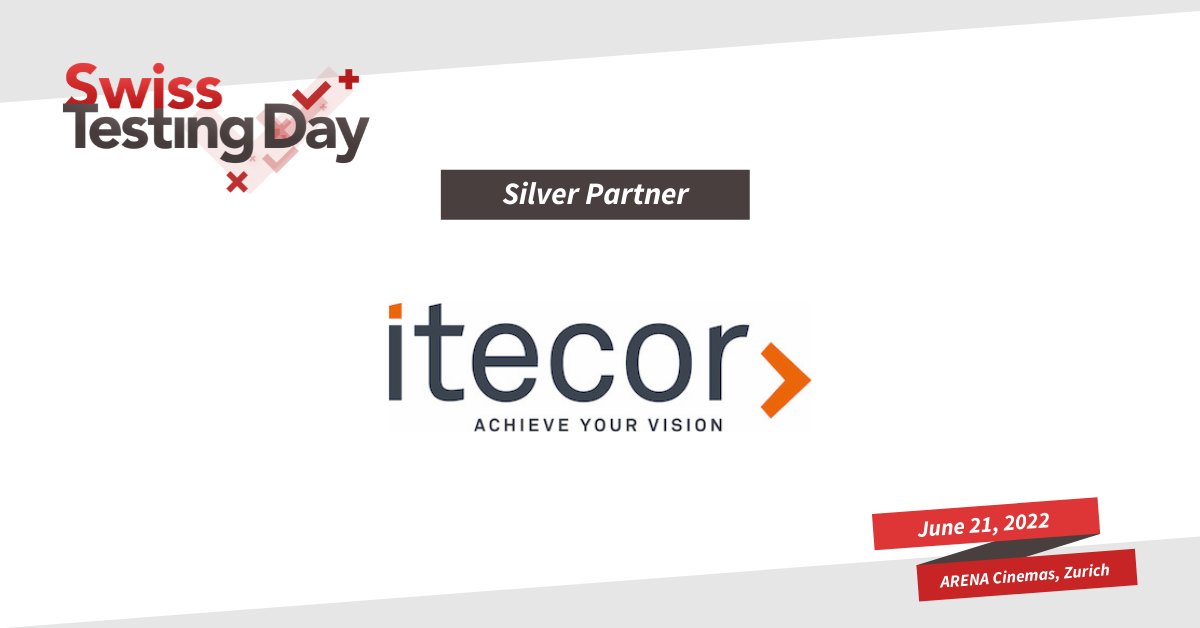 We are thrilled to announce Itecor as a Swiss Testing Day Silver Partner! Itecor is an international boutique IT consultancy with an established reputation for its quality and testing services.
Meet them on June 21 at Arena Cinemas in Zurich.