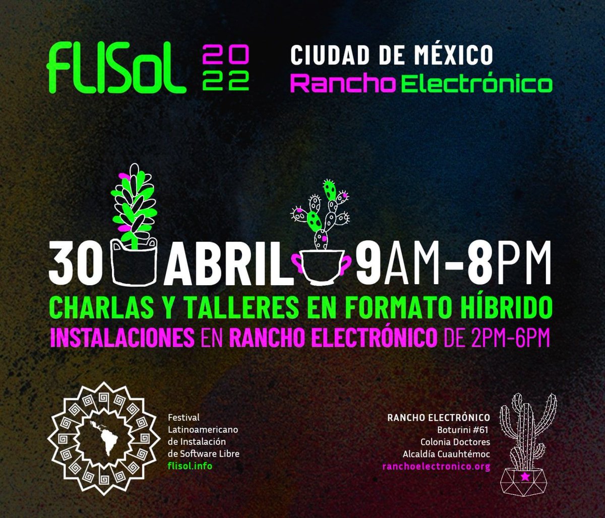 hackrancho's tweet photo. Bello cartel para bellos encuentros. https://t.co/dFUqZpKVTS
