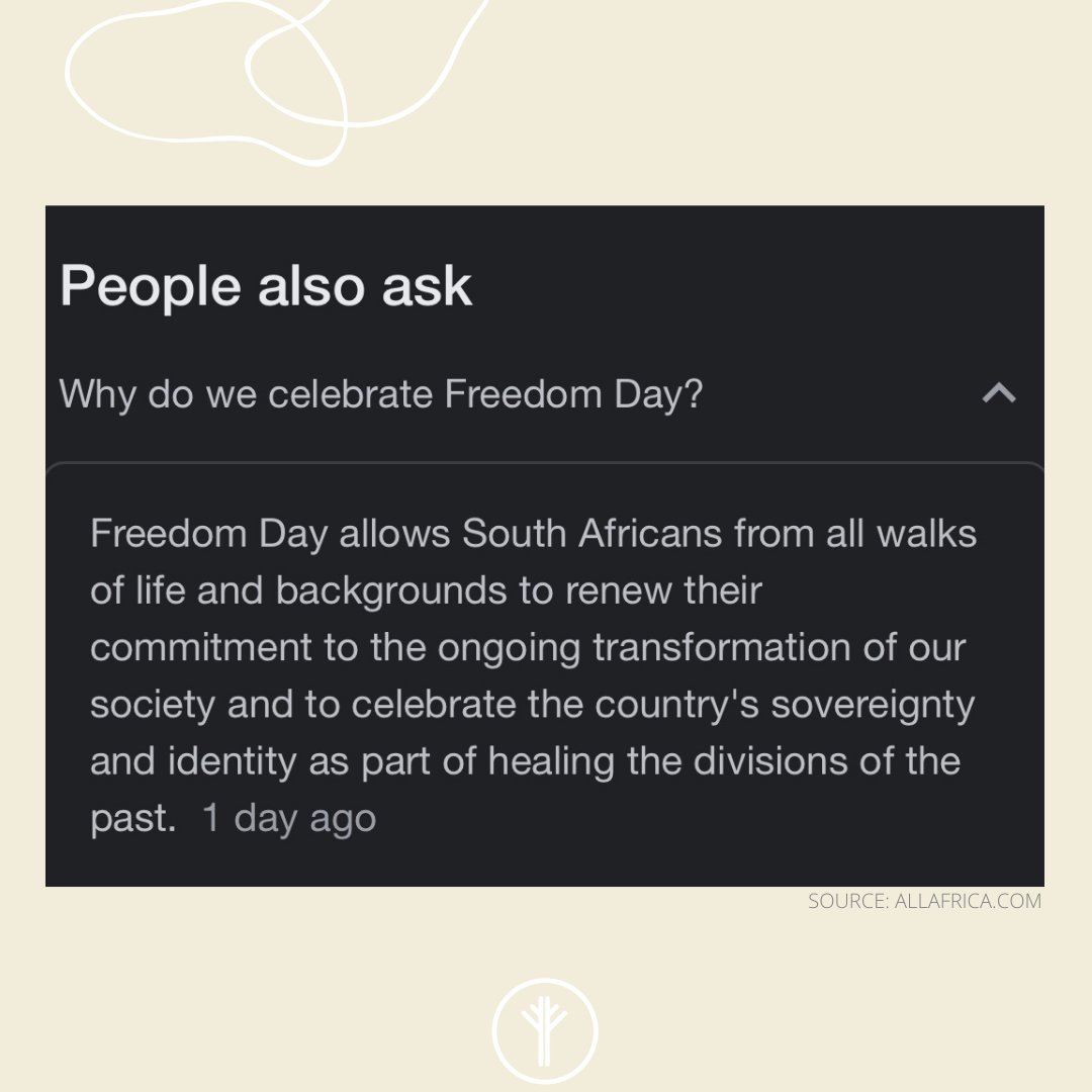 We hope you've had a great Freedom Day and you never forget why this day matters. 

#NeverForget #FreedomDay2022🇿🇦 #27April1994